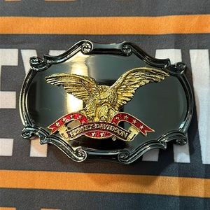 **Vintage** 1978 RainTree Harley Davidson Belt buckle